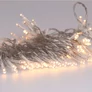 Kép 4/6 - 96 LED-es elemes fényfüzér, átlátszó vezetékkel, 8 világítási móddal, meleg fehér, 7 m