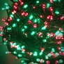 Kép 1/4 - 320 LED-es kültéri-beltéri hálózati dekor fényfüzér, 8 világítási móddal, IP44, Piros-zöld-sárga Ledekkel