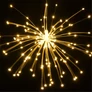 Kép 2/4 - 120 micro LED-es függő elemes dekoráció, meleg fehér, távirányítóval