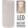 Kép 4/4 - 10 LED-es időzíthető gyertya dekor, meleg fehér, 7 x 15 cm 