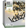 Kép 3/5 - 800 LED-es BOA fényfüzér, kültéri-beltéri hálózati adapteres, időzíthető 6/18 órás, 8 féle fényjátékkal, meleg fehér és sárga LED-del, 16 m, IP44