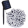 Kép 1/6 - 100 LED-es napelemes kerti fényfüzér, Hideg fehér