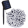 Kép 1/6 - 100 LED-es napelemes kerti fényfüzér, Hideg fehér