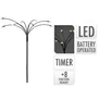 Kép 5/5 - 3 db-os elemes Kültéri világító fa, időzítővel, 8 világítási móddal, 24 meleg fehér LED, 70 cm, Mini gömb
