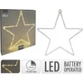 Kép 4/5 - Home Styling Időzíthető 20 LED-es elemes csillag ablak dekor, 29 cm, 1 db 
