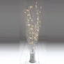 Kép 1/6 - 20 LED-es időzíthető világító ezüst színű fém ágak, 60 cm