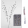 Kép 6/6 - 10 LED-es elemes világító ezüst színű sakura fűzfa ágak, 75 cm