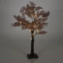 Kép 3/5 - Karácsonyi elemes dekor világító havas hatású fa, időzítővel, meleg fehér, 29 LED-es, 60 cm 
