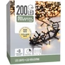 Kép 3/3 - 200 LED-es  BOA fényfüzér, kültéri-beltéri elemes, 8 világítási móddal, meleg fehér és Sárga LED-el, 4 m, IP44