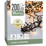 Kép 3/3 - 200 LED-es  BOA fényfüzér, kültéri-beltéri elemes, 8 világítási móddal, meleg fehér és Sárga LED-el, 4 m
