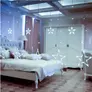 Kép 3/6 - 138 LED-es Csillag-jégcsap kültéri-beltéri fényfüggöny, hideg fehér, 2,4 méter széles, 8 világítási móddal