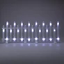 Kép 3/5 - 8 db-os 192 LED-es ünnepi hálózati világító kerítés, 8 világítási móddal, időzíthető, IP 44, 2,8 m, hideg fehér