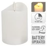 Kép 3/4 - LED-es láng hatású adventi gyertya dekor, időzíthető, meleg fehér, 7 x 10 cm 