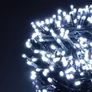 Kép 4/7 - 36 m-es 480 LED-es Karácsonyi kültéri-beltéri dekor fényfüzér, hálózati adapteres, hideg fehér, IP44