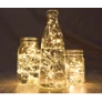 Kép 2/5 - Vízálló 20 micro LED-es elemes időzíthető, palack dekor fényfüzér, tündérfény, meleg fehér, 1 m