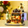 Kép 1/4 - Karácsonyi adventi ajándékbódé 5 LED világítással
