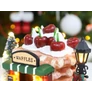 Kép 3/4 - Karácsonyi Adventi ajándékbódé 5 LED világítással, 17 x 13 cm, Waffel