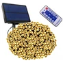 Kép 4/6 - 11,2 m-es 560 LED-es BOA fényfüzér, USB vagy napelemmel tölthető, meleg fehér, 8 világítási mód, időzíthető, távvezérlős