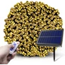 Kép 1/8 - Hybrid tölthető-napelemes 480 LED-es 21m hosszú fényfüzér, meleg fehér, 8 világítási móddal, időzíthető, távvezérlős