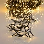 Kép 1/6 - Hybrid tölthető-napelemes 560  LED-es 11,2 m hosszú BOA fényfüzér, meleg fehér, 8 világítási móddal, időzíthető, távvezérlős