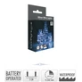 Kép 3/3 - Vízálló 20 micro LED-es elemes időzíthető, palack dekor fényfüzér, tündérfény, hideg fehér, 2 m