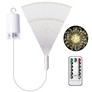 Kép 8/8 - 150 micro LED-es függő elemes Adventi dekoráció, meleg fehér, távirányítóval, 1 db 