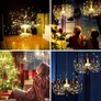 Kép 4/8 - 150 micro LED-es függő elemes Adventi dekoráció, meleg fehér, távirányítóval, 1 db 
