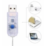 Kép 9/9 - 200 micro LED-es USB-s beltéri fényfüggöny, 8 világítási móddal, távirányítóval, 2 x 2 m, Színes RGB, IP65, HT