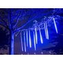 Kép 9/9 - 288 LED-es meteor jégcsap fényfüzér, toldható, 50 cm-es meteorokkal, meleg fehér