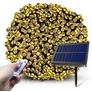 Kép 1/7 - 16 m-es 800 LED-es BOA fényfüzér, hybrid tölthető-napelemes, meleg fehér, 8 világítási mód, időzíthető, távvezérlővel