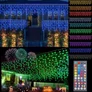 Kép 3/9 - 6 m-es 172 DIGITAL LED-es jégcsap kültéri-beltéri fényfüzér, hálózati, ragyogó állítható RGB színek, távirányítós, IP44