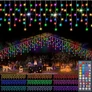 Kép 1/9 - 6 m-es 172 DIGITAL LED-es jégcsap kültéri-beltéri fényfüzér, hálózati, ragyogó állítható RGB színek, távirányítós, IP44
