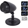 Kép 2/6 - Kültéri 3D LED forgó projektor, különféle mintával, 6W LED, 5m kábellel, IP44