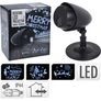 Kép 1/6 - Kültéri 3D LED forgó projektor, különféle mintával, 6W LED, 5m kábellel