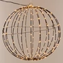 Kép 2/8 - Nagyméretű XXL 320 LED-es karácsonyi időzíthető 6/18 óra, gömb dekor, 50 cm, IP44, meleg fehér 