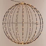 Kép 1/8 - Nagyméretű 240 LED-es karácsonyi időzíthető 6/18 óra, gömb dekor, 40 cm, IP44, meleg fehér 
