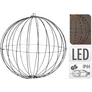 Kép 5/8 - Nagyméretű XXL 320 LED-es karácsonyi időzíthető 6/18 óra, gömb dekor, 50 cm, IP44, meleg fehér 