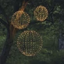 Kép 6/8 - Nagyméretű XXL 320 LED-es karácsonyi időzíthető 6/18 óra, gömb dekor, 50 cm, IP44, meleg fehér 