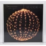 Kép 7/8 - Nagyméretű XXL 320 LED-es karácsonyi időzíthető 6/18 óra, gömb dekor, 50 cm, IP44, meleg fehér 