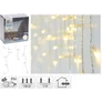 Kép 7/7 - 12 m-es 360 LED-es hálózati adapteres jégcsap fényfüzér, áttetsző kábeles, meleg fehér, IP44