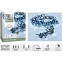 Kép 4/4 - 200 LED-es  kültéri-beltéri BOA fényfüzér, elemes, hideg fehér, 8 világítási móddal, időzíthető, 4 m, IP44