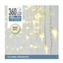 Kép 5/6 - 12 m-es 360 LED-es hálózati adapteres jégcsap fényfüzér, áttetsző kábeles, meleg fehér, 8 világítási móddal, IP44