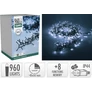 Kép 8/8 - 12,4 m-es 960 LED-es sűrű BOA fényfüzér, hálózati adapteres, hideg fehér, 8 világítási mód, időzíthető, IP44
