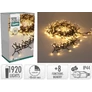 Kép 10/11 - 24,9 m-es 1920 LED-es sűrű BOA fényfüzér, hálózati adapteres, meleg fehér, 8 világítási mód, időzíthető, IP44