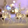 Kép 4/9 - Karácsonyi dekor fényfüzér- rénszarvas, elemes, 10 LED-es, 14 x 11 cm 