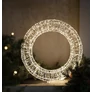 Kép 2/10 - Nagyméretű 480 micro LED-es karácsonyi időzíthető Gyűrű dekor, 38 cm, hálózati adapteres, IP44