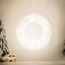 Kép 3/10 - Nagyméretű 480 micro LED-es karácsonyi időzíthető Gyűrű dekor, 38 cm, hálózati adapteres, IP44