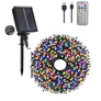 Kép 5/6 - 16 m-es 800 LED-es BOA fényfüzér, hybrid tölthető-napelemes, színes RGB, 13 világítási mód, időzíthető, távvezérlővel