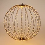 Kép 1/8 - Nagyméretű XXL 320 LED-es karácsonyi időzíthető 6/18 óra, gömb dekor, 50 cm, IP44, meleg fehér 