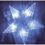Kép 2/3 - 128 LED-es elemes Hópihe jégcsap kültéri-beltéri fényfüggöny, hideg fehér, 120 x 120 cm széles, 8 világítási móddal